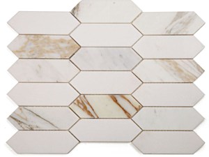 Elongated Hex Calacatta 11.75 x 15